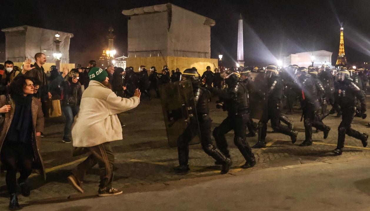 Imagen de los enfrentamientos.