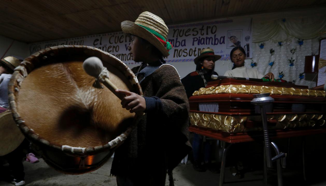 Funeral del concejal y líder indígena de Cauca, Wilson Bomba.