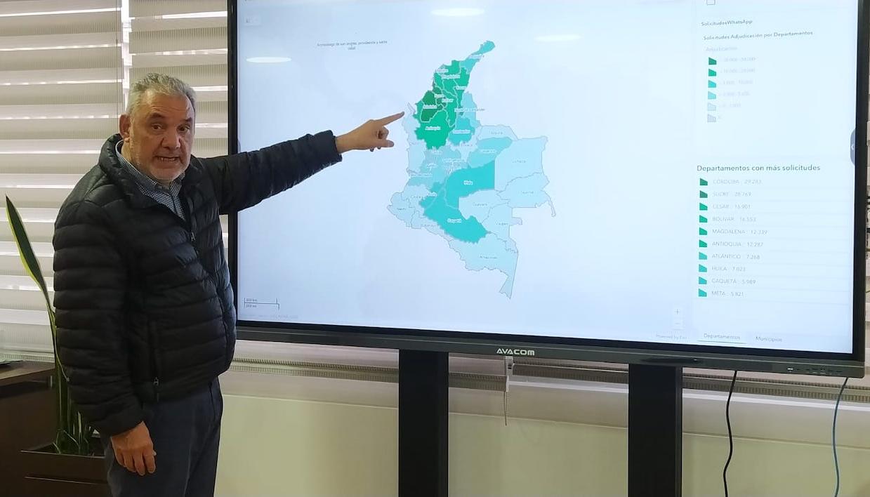 Gerardo Vega, Director de la Agencia Nacional de Tierras (ANT).