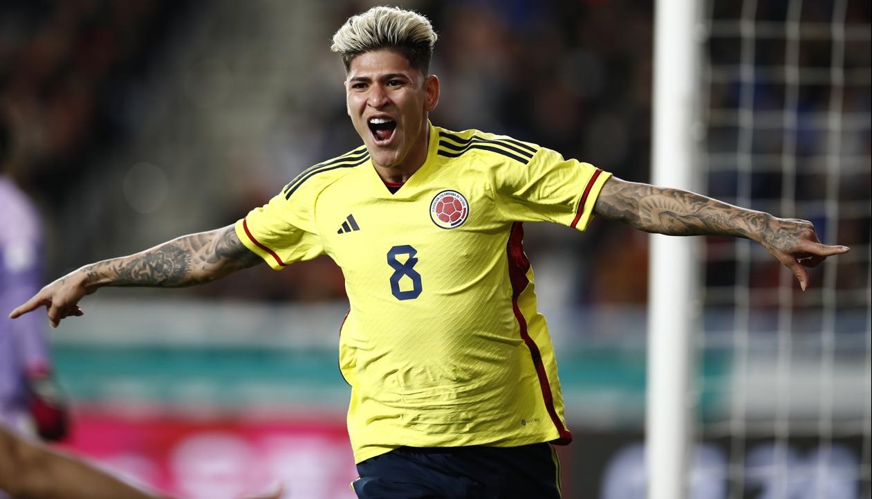Jorge Carrascal marcó el gol del empate de Colombia ante Corea del Sur.