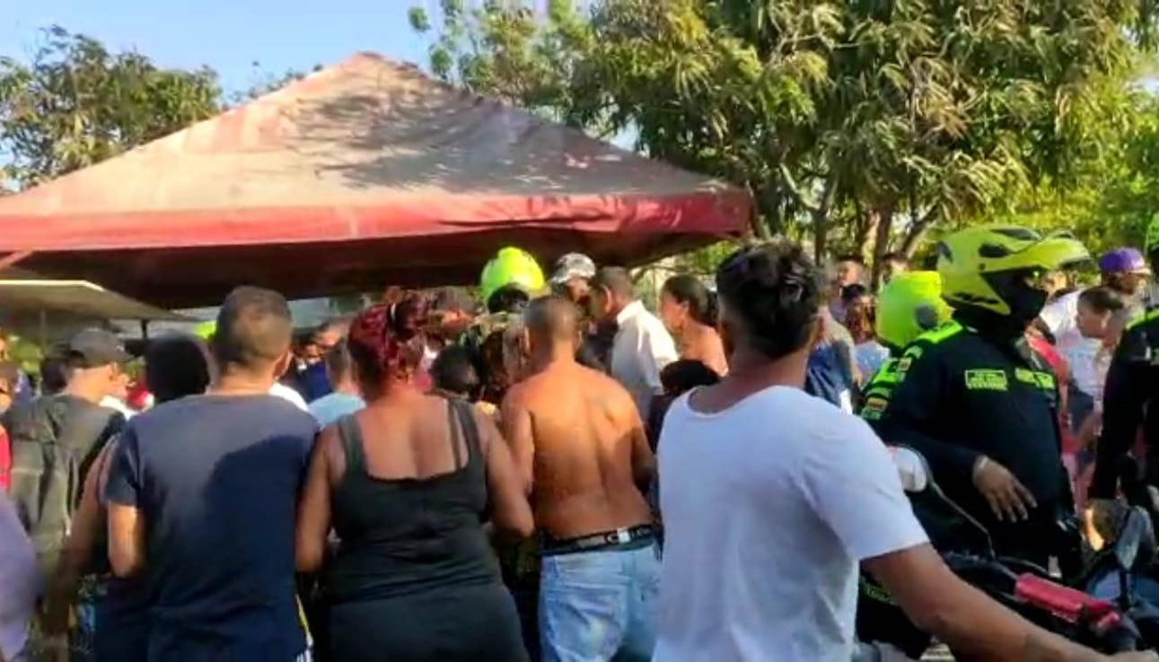 Lugar donde se presentó el ataque sicarial en La Chinita.