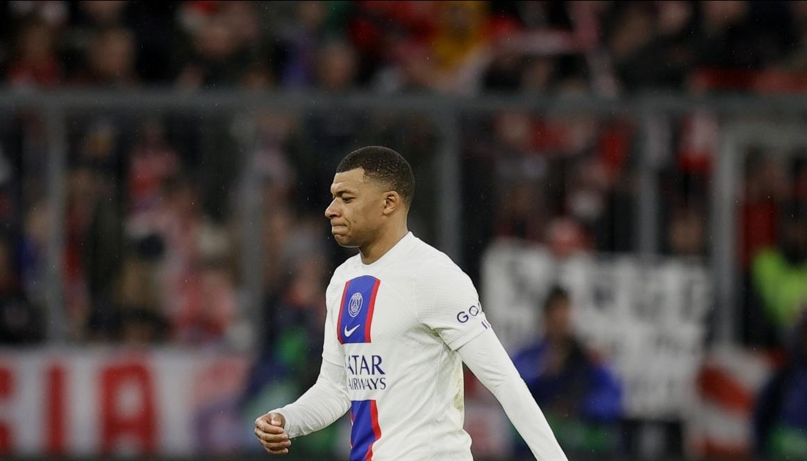 La frustración de Mbappé.
