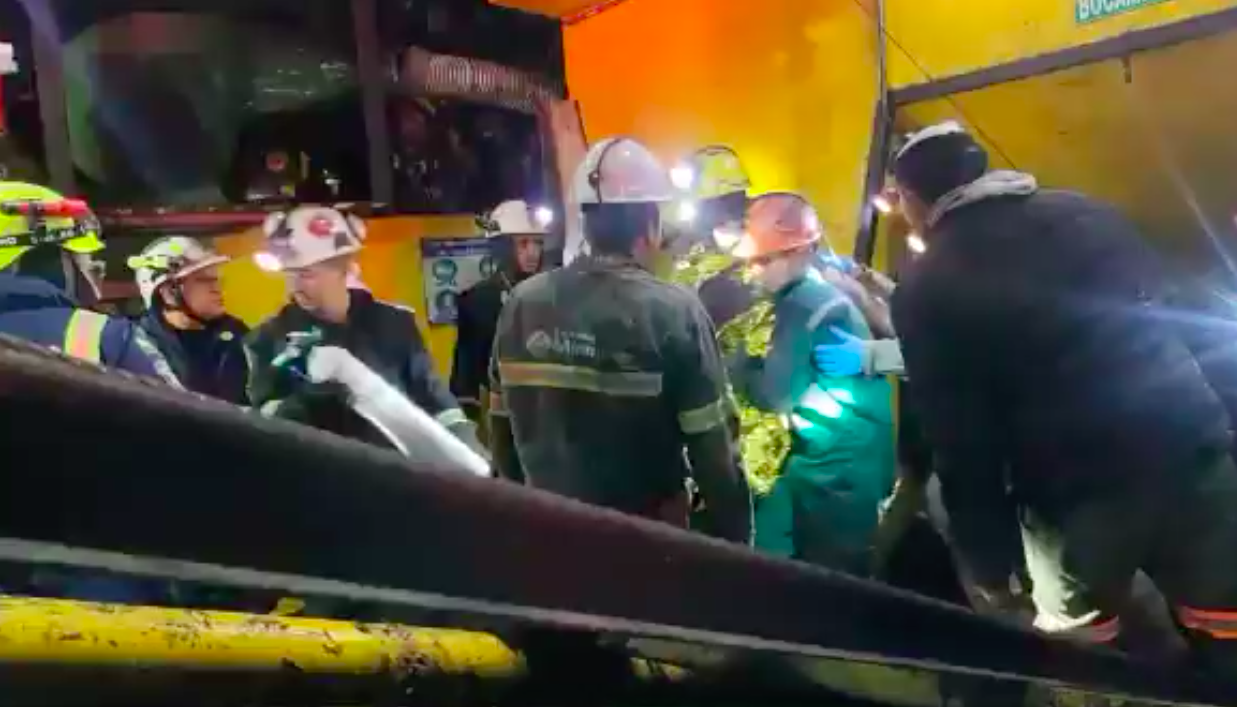 Imagen de las labores de rescate.