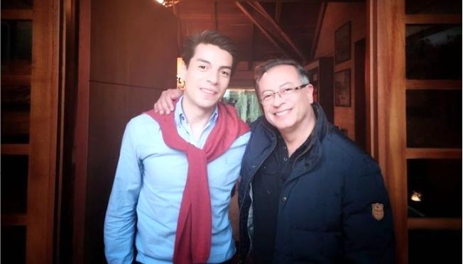 Nicolás Ávila con el Presidente Gustavo Petro.