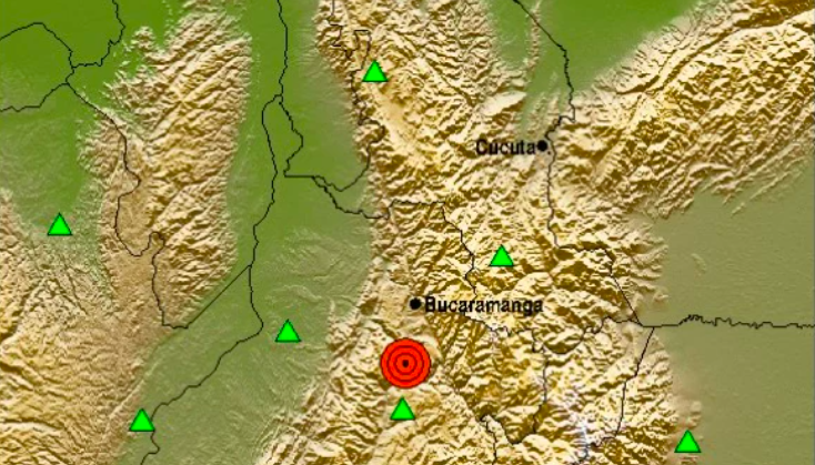Epicentro del sismo.
