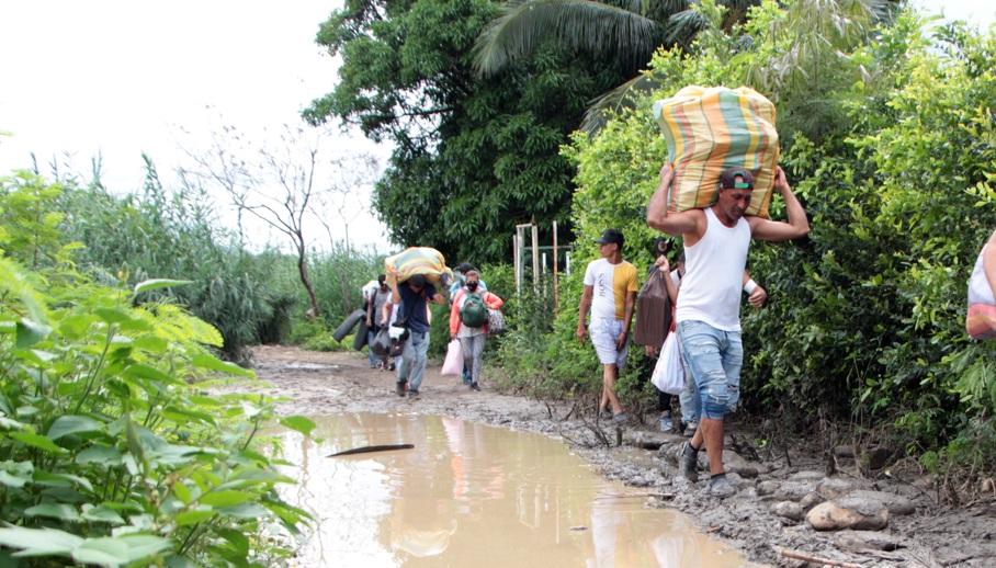 Trocha rumbo a Cúcuta.