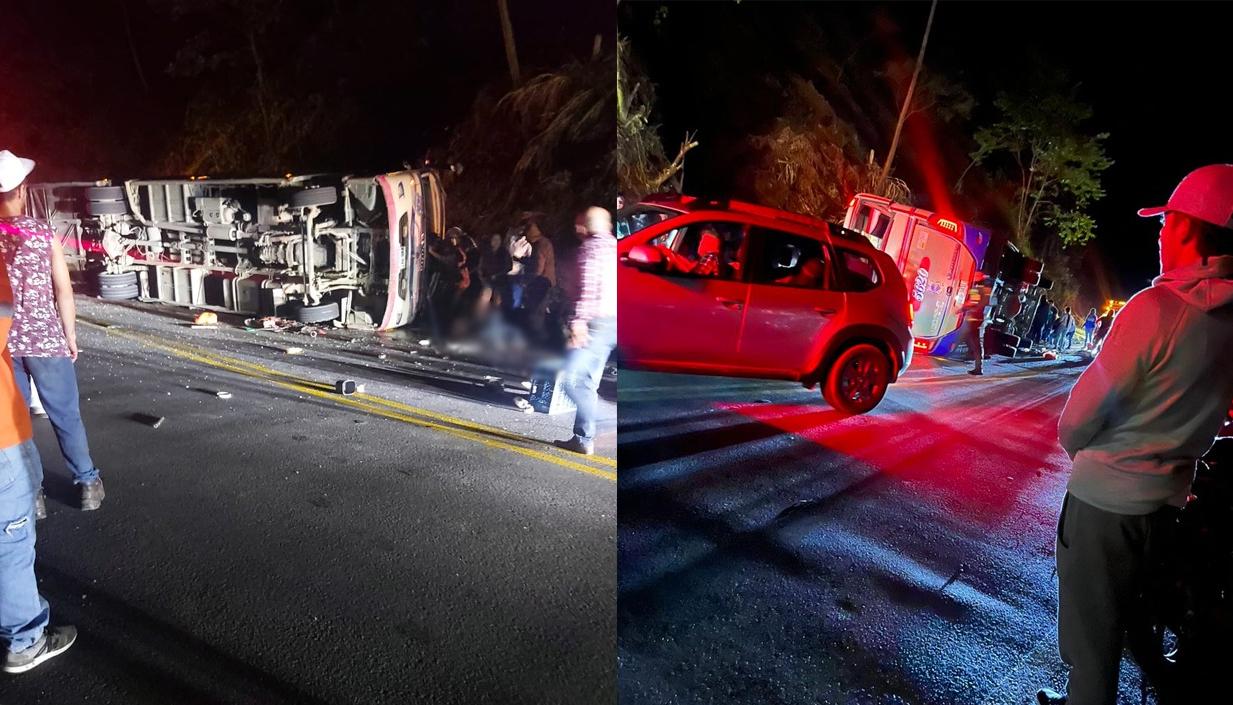 El bus de la 'Flota Continental' que rodó a un abismo