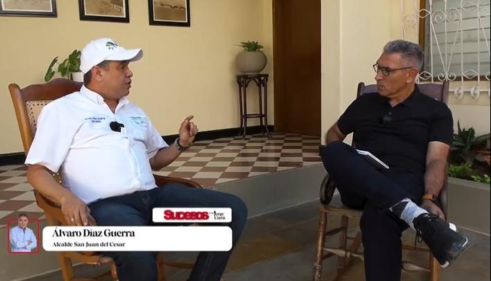Jorge Cura entrevista al alcalde de San Juan del Cesar, Álvaro Díaz