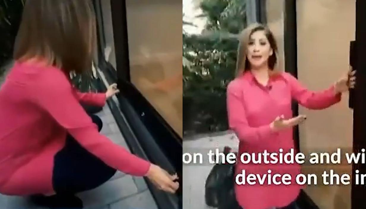 La reportera de 'Despierta América' explicó cómo se instala el dispositivo fabricad por Tecniglass y la Universidad de La Florida