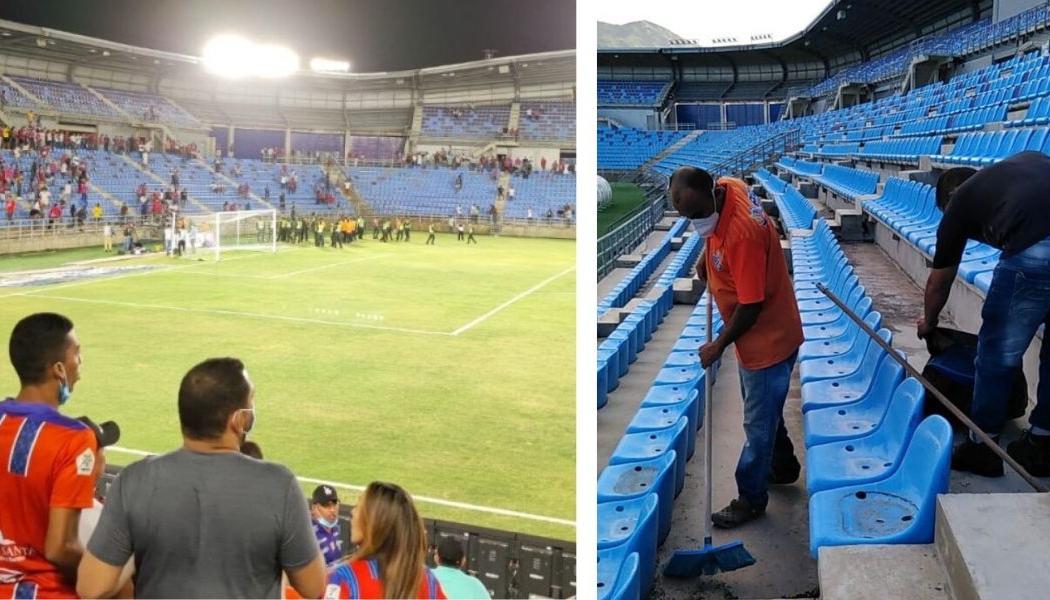La jornada de limpieza en el estadio samario