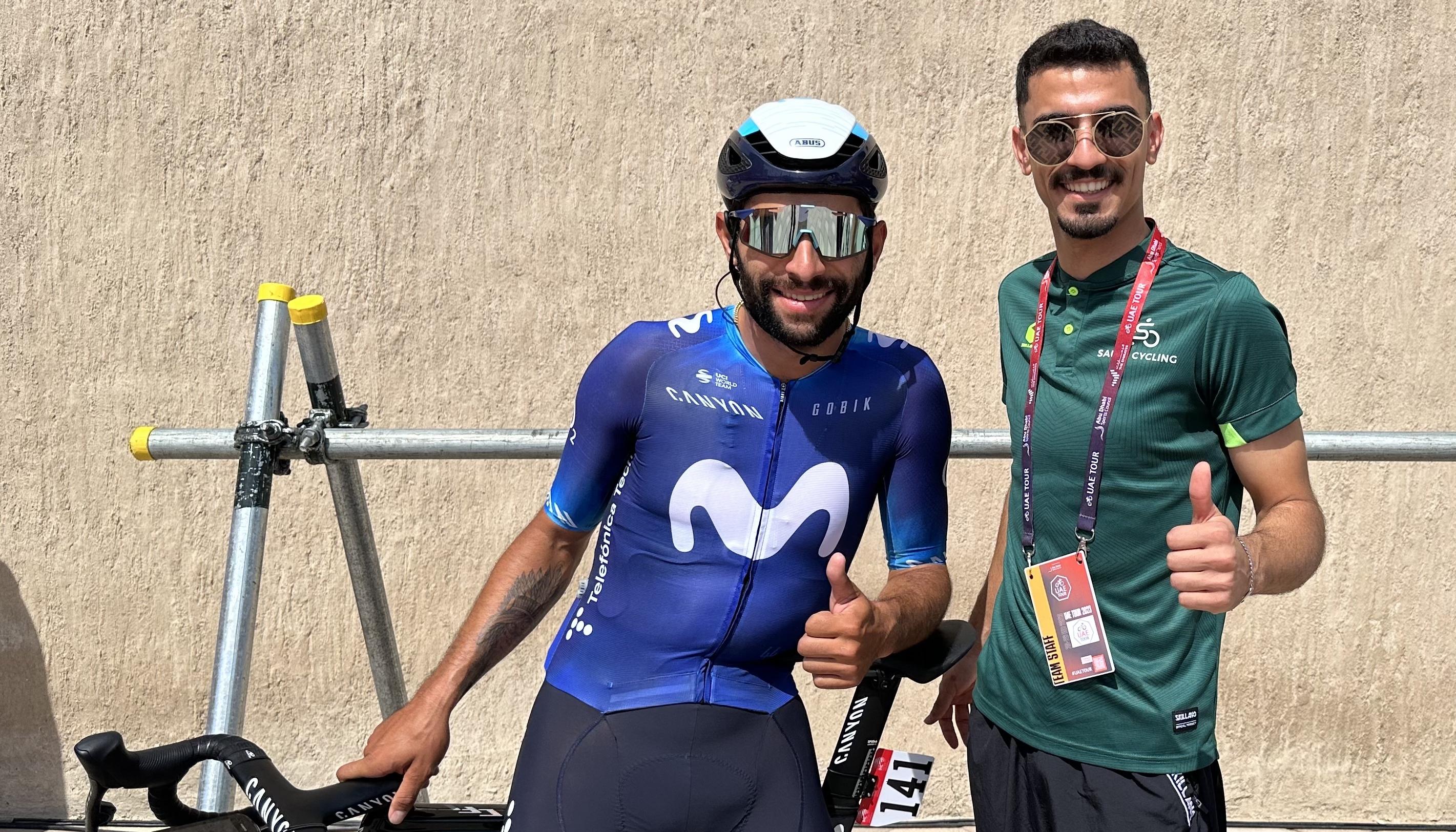 Fernando Gaviria, ciclista colombiano del Movistar.