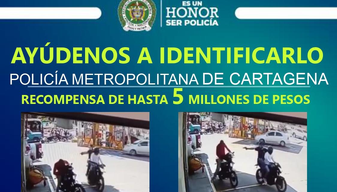 Cada uno de los carteles de los más buscados de Cartagena tiene fotos.