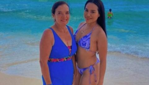 María Camila Navales, de 20 años, y su suegra, Gloria Amparo Grisales.