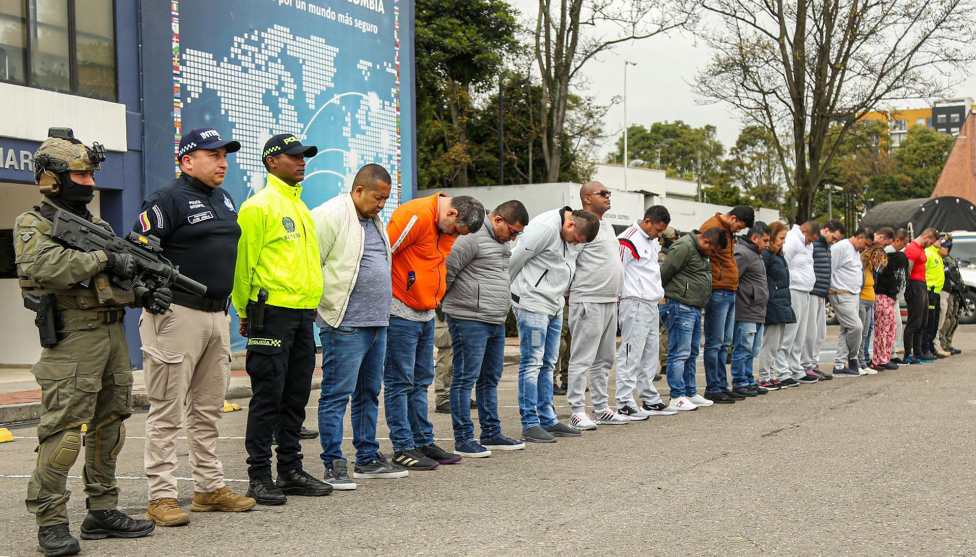 Los capturados de la "Operación San Martín".