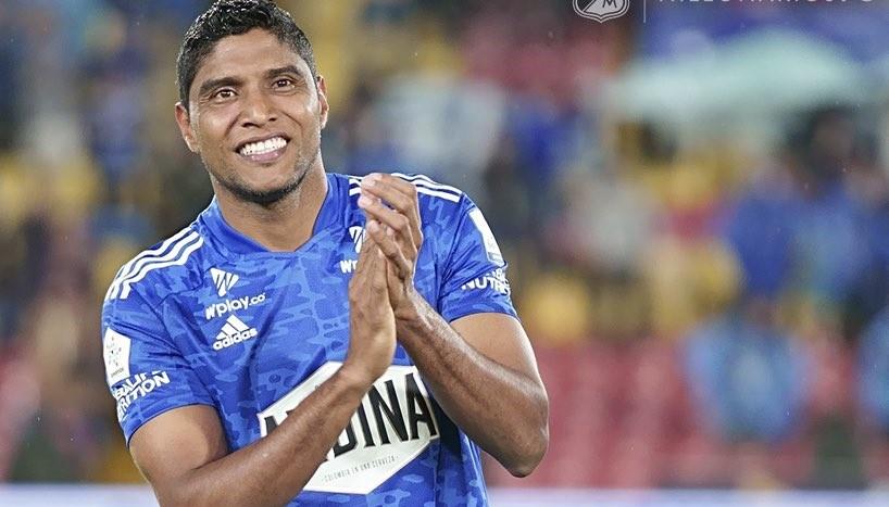Luis Carlos Ruiz, delantero de Millonarios. 