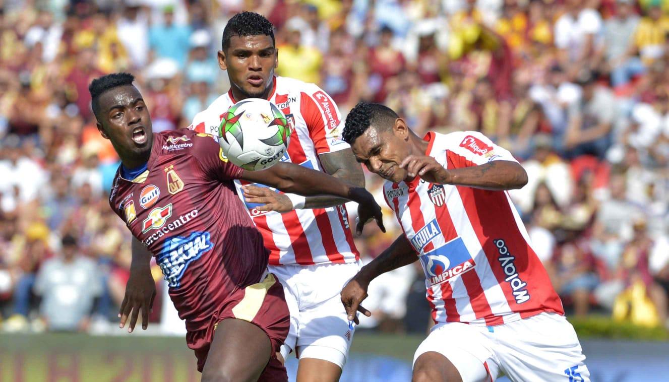 Partido entre Junior y Tolima por la Superliga, en 2019.