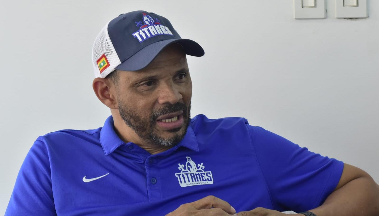 Tomás Díaz, entrenador Titanes de Barranquilla. 