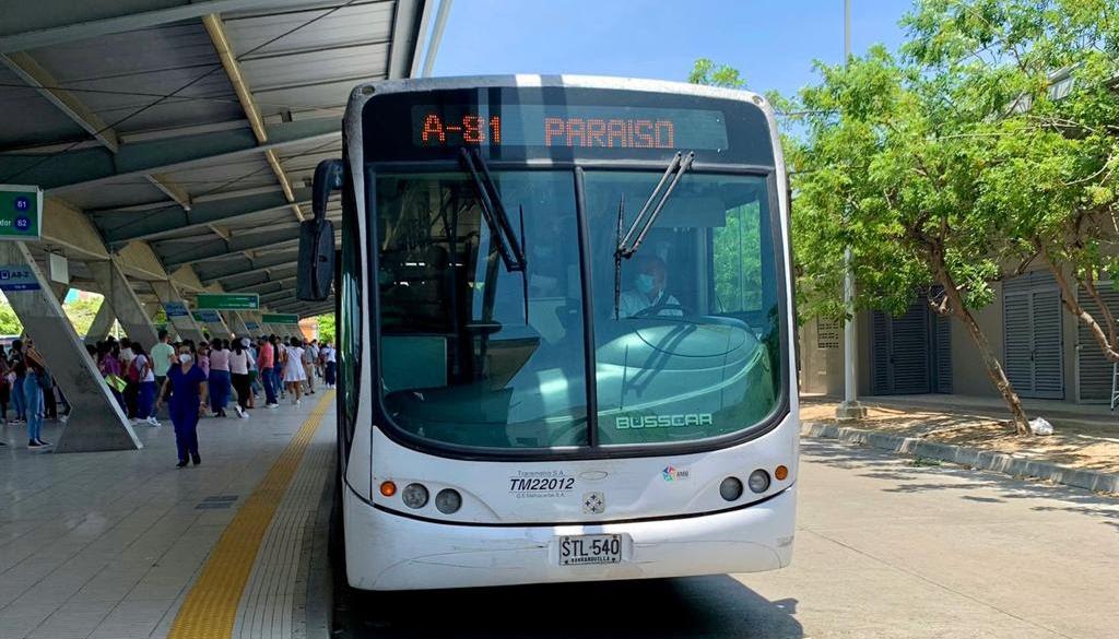 La ruta A8-1 Paraíso iniciará operación a las 5:30 a.m.