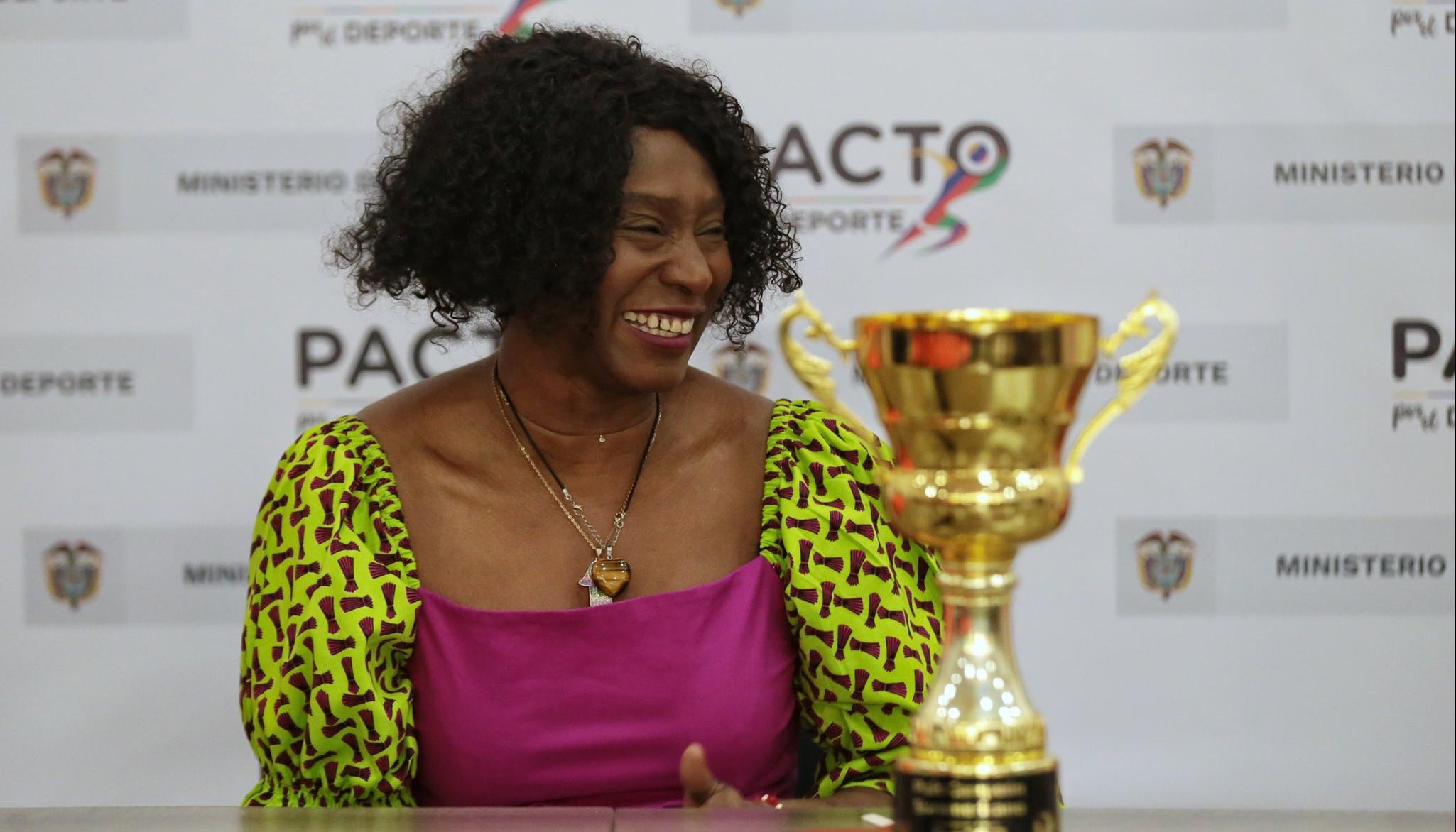 María Isabel Urrutia, saliente ministra del Deporte. 