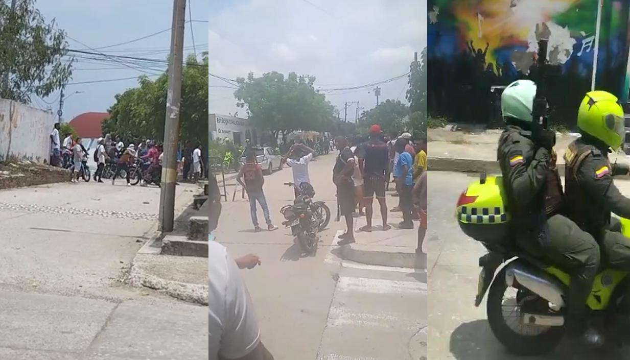 Asonada en el municipio de Candelaria. 