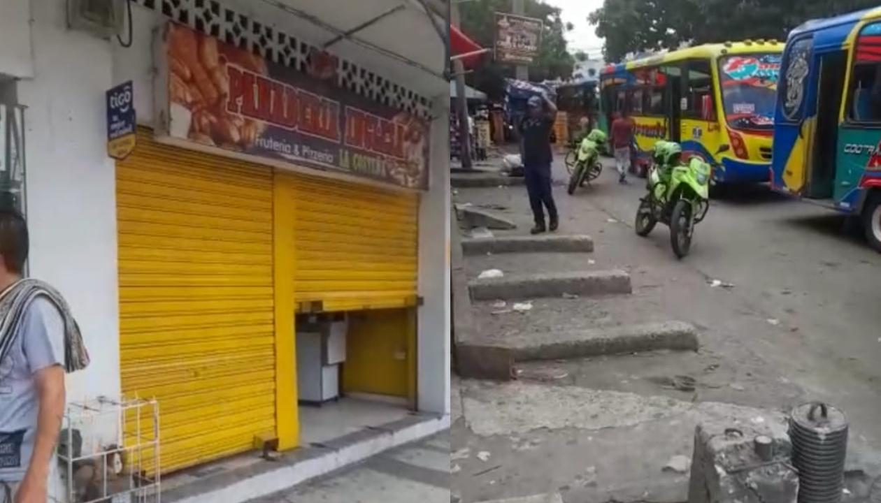 Atentado a panadería en el centro de Barranquilla