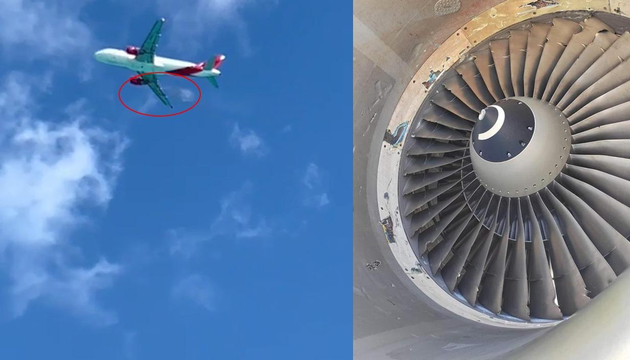 Imagen del accidente y la turbina.