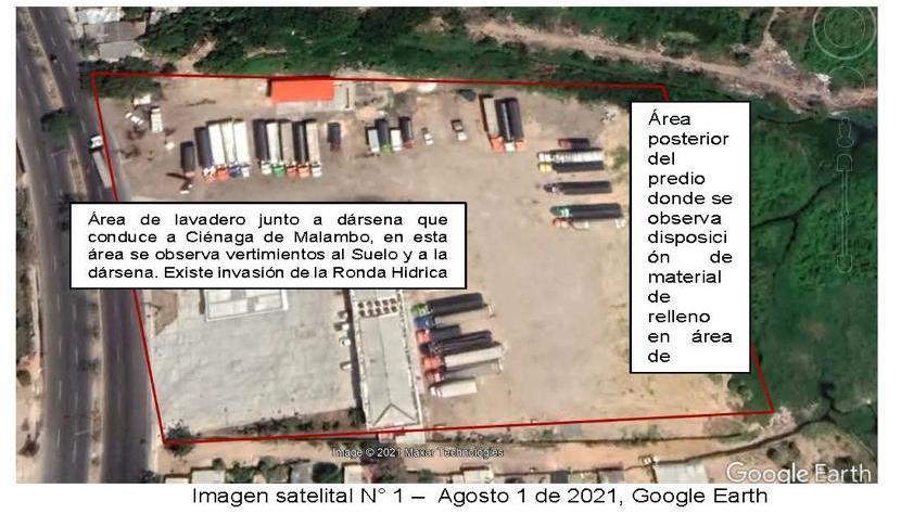 En el predio El Pasito funcionan la E.D.S Río La Magdalena y el Hotel Dubai Inn, aledaños a la Ciénaga de Malambo