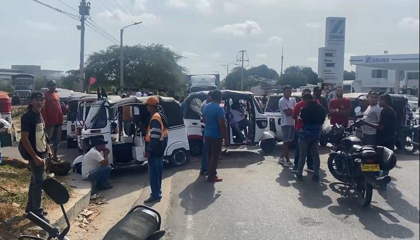 Imágenes de la protesta.