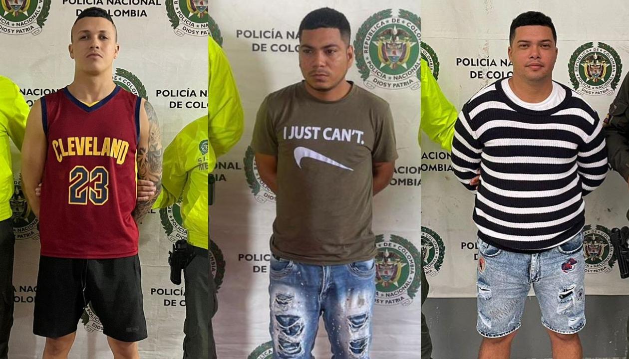Steven Stiwar Castellon Lineros, Junior Orlando Serrano Arnales y Jair Alfonso Barranza Jiménez