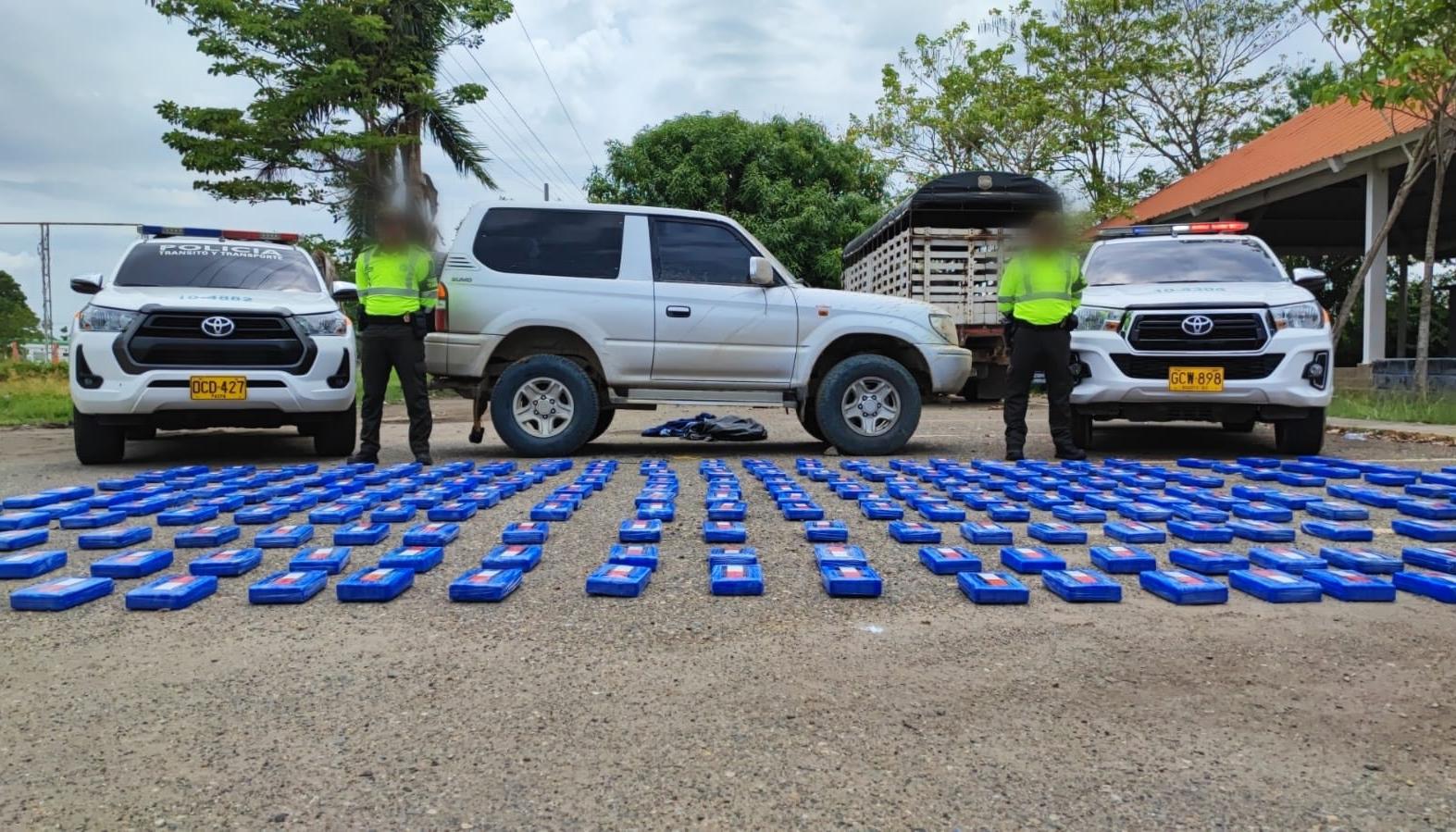 Incautación de droga en uno de los operativos. 