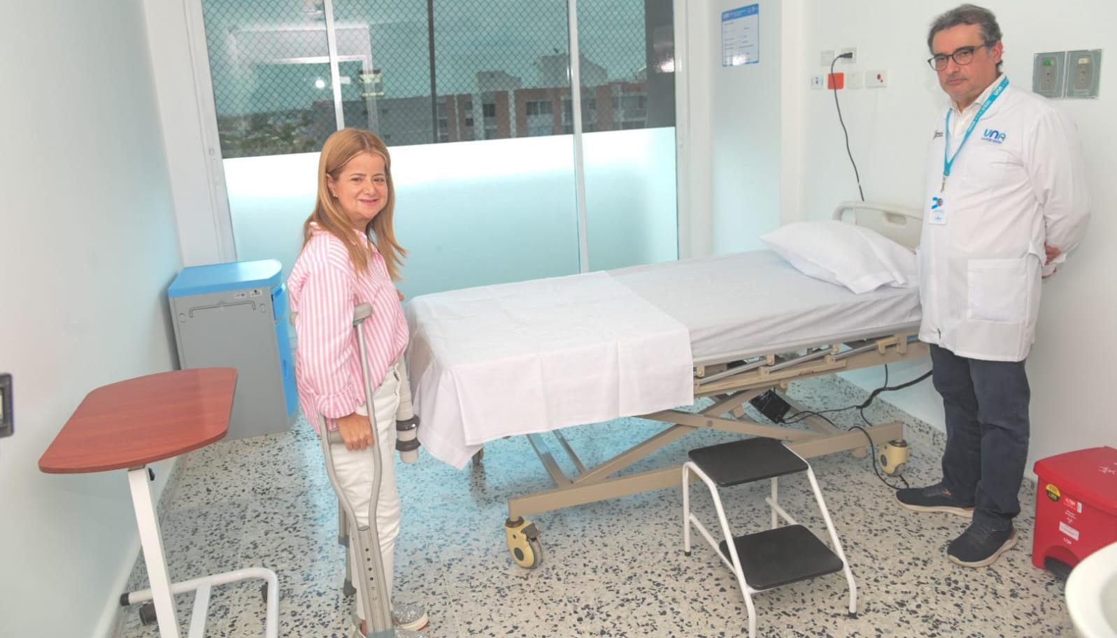 La gobernadora del Atlántico, Elsa Noguera, entregó 56 nuevas camas de hospitalización en la sede de Alta Complejidad de la ESE UNA.