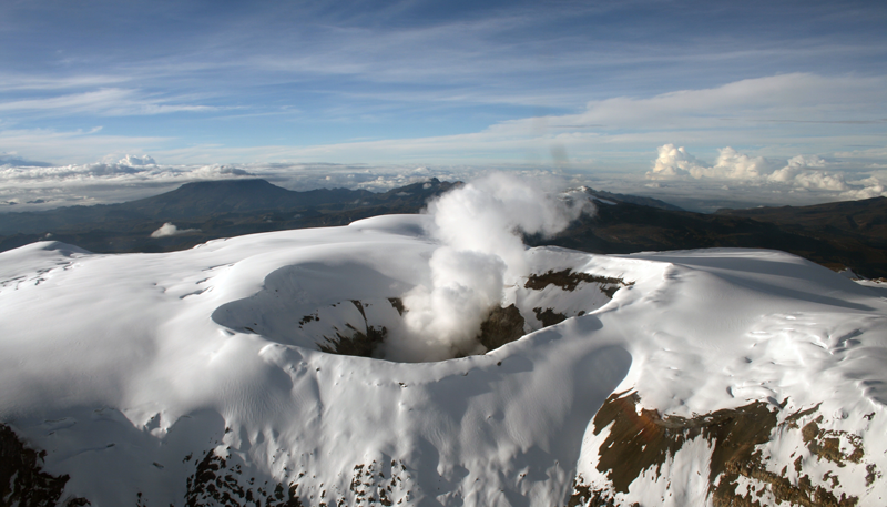 Estado del Nevado del Ruíz, hoy.