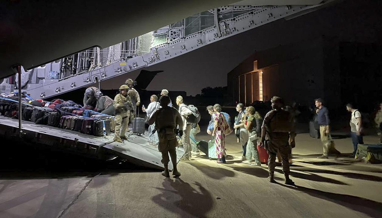 Imagen de la evacuación.