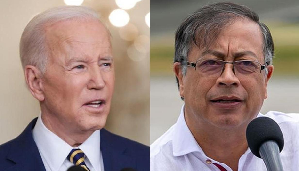 Joe Biden y Gustavo Petro