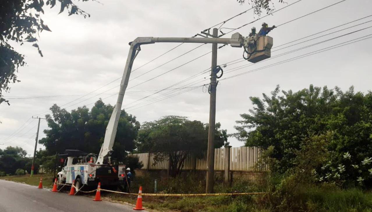 Trabajos programados de mantenimientos de redes eléctricas.