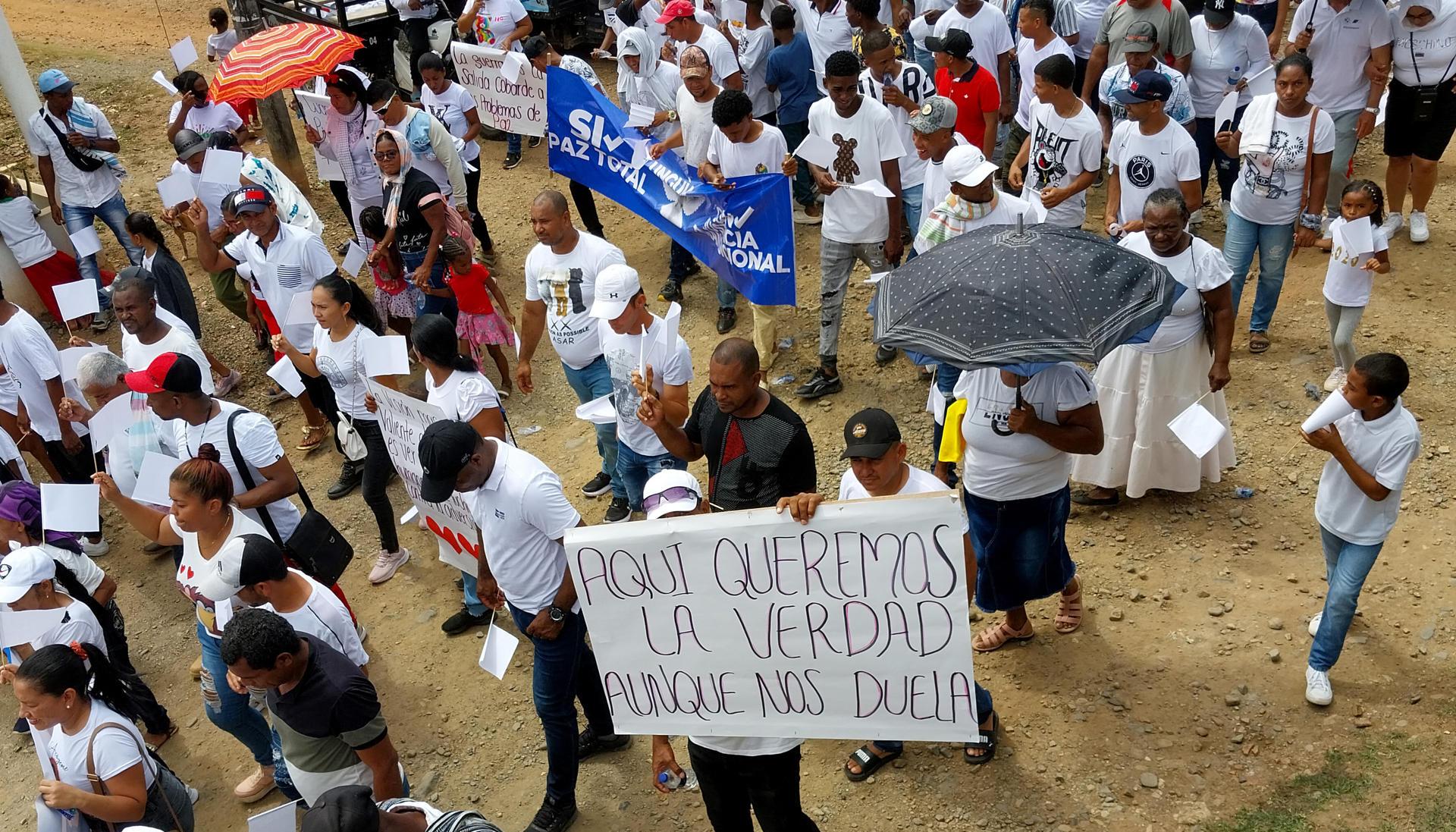 Marcha en Unguía, Chocó