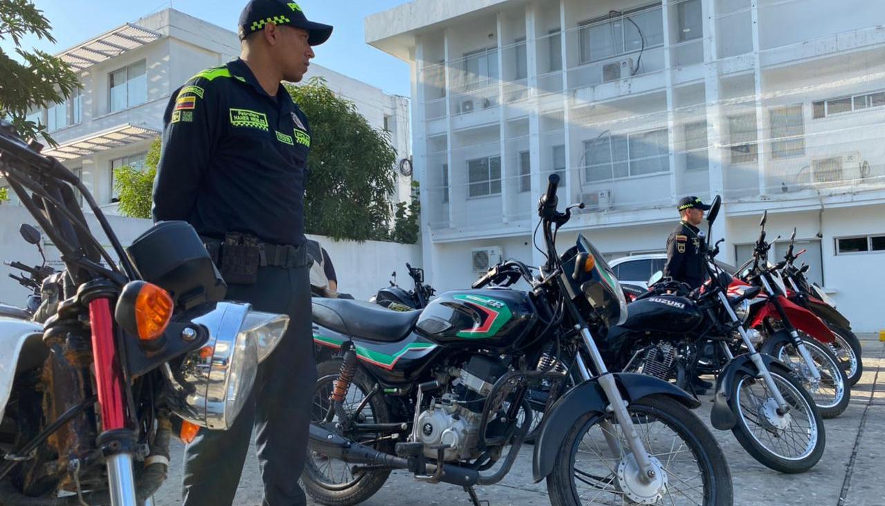 Motocicletas recuperadas en Barranquilla