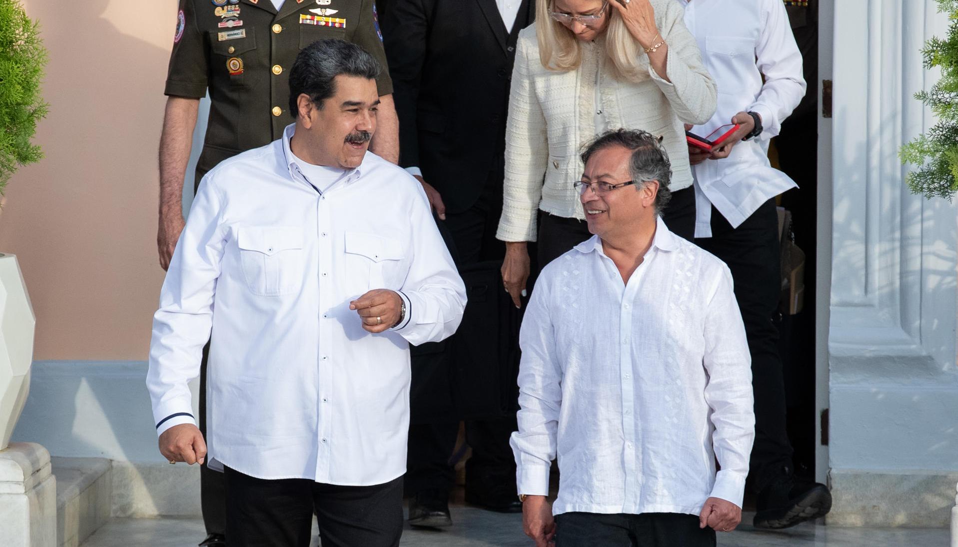 Nicolás Maduro y Gustavo Petro en un encuentro en Venezuela el pasado 7 de enero. 