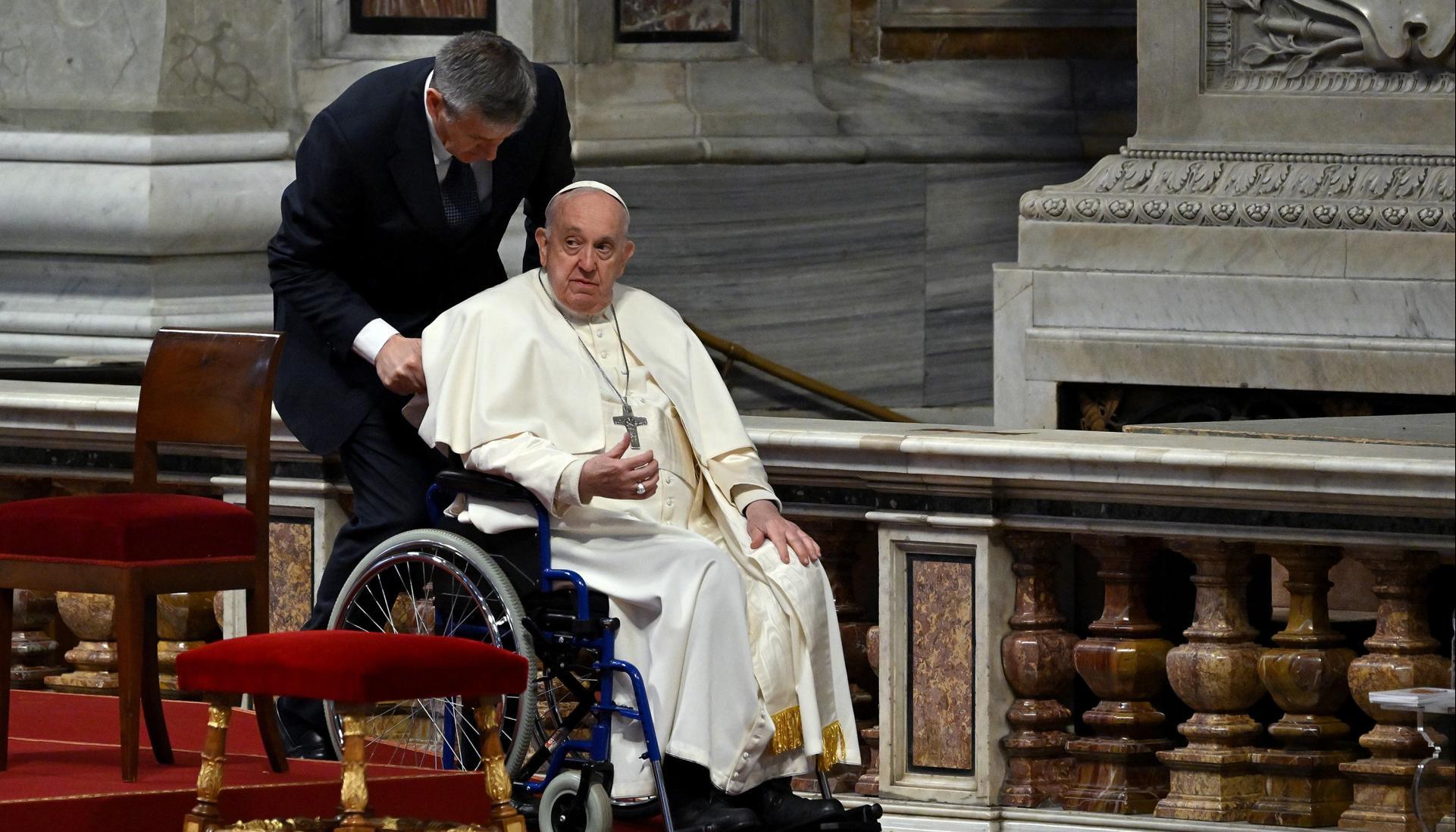 Papa Francisco en su residencia en el Vaticano