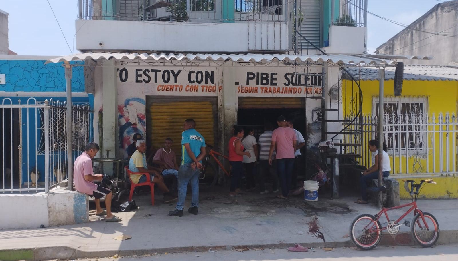 Lugar donde fue asesinado Miguel Arrieta, líder social de Soledad