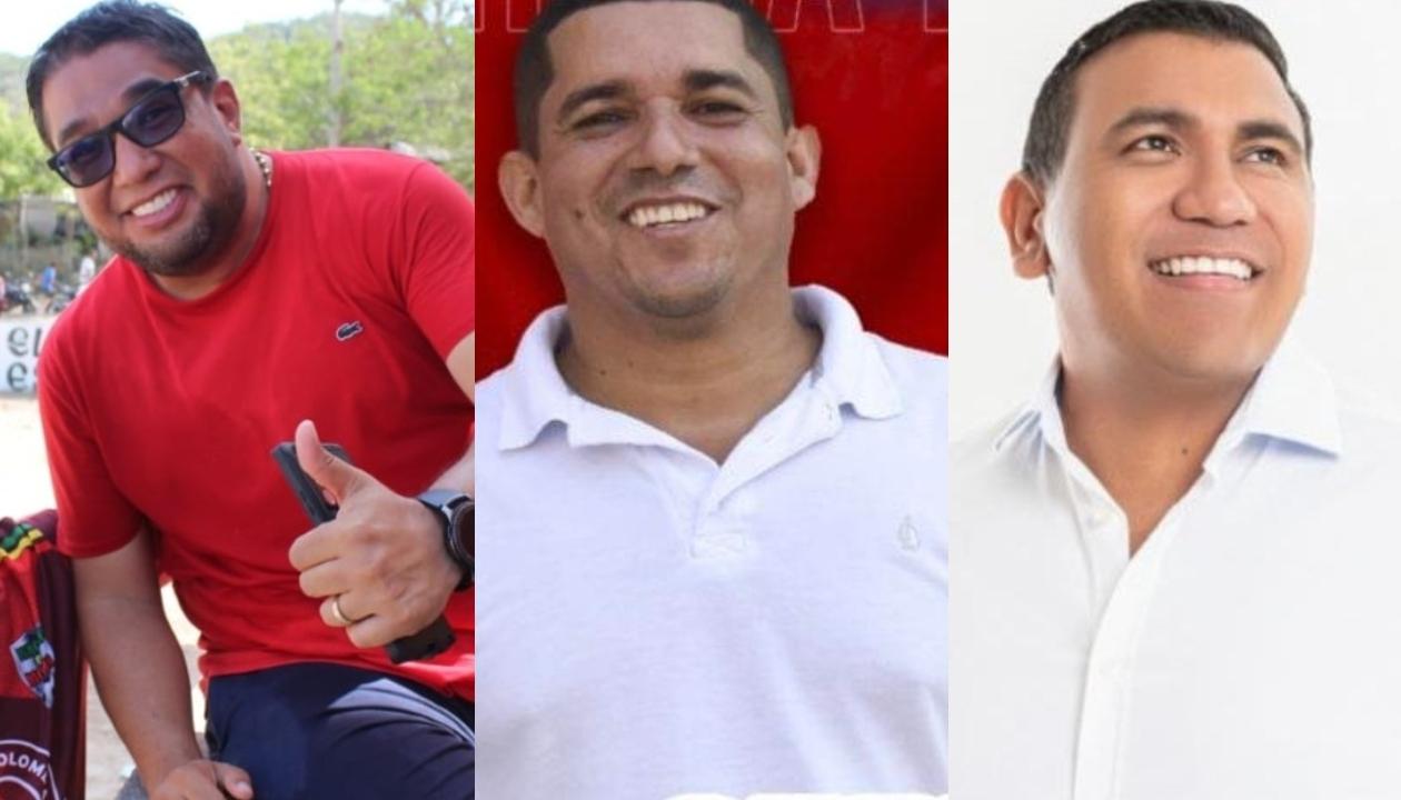 Plinio Cedeño, Steimer Mantilla y Edison Massa.