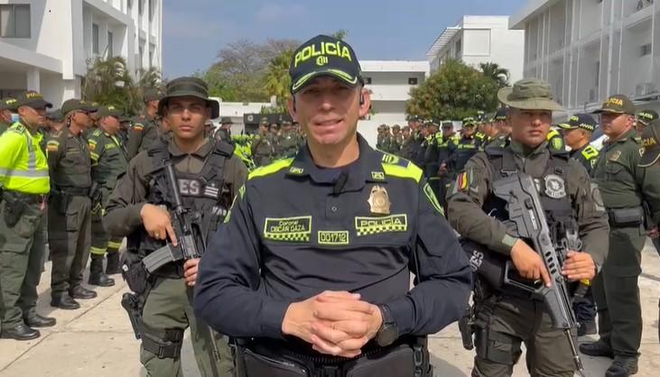 Coronel Óscar Daza, Subcomandante de la Policía Metropolitana de Barranquilla.