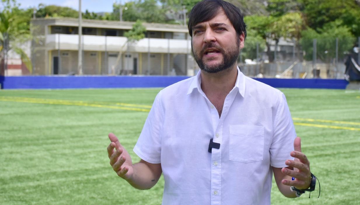 El Alcalde de Barranquilla, Jaime Pumarejo.