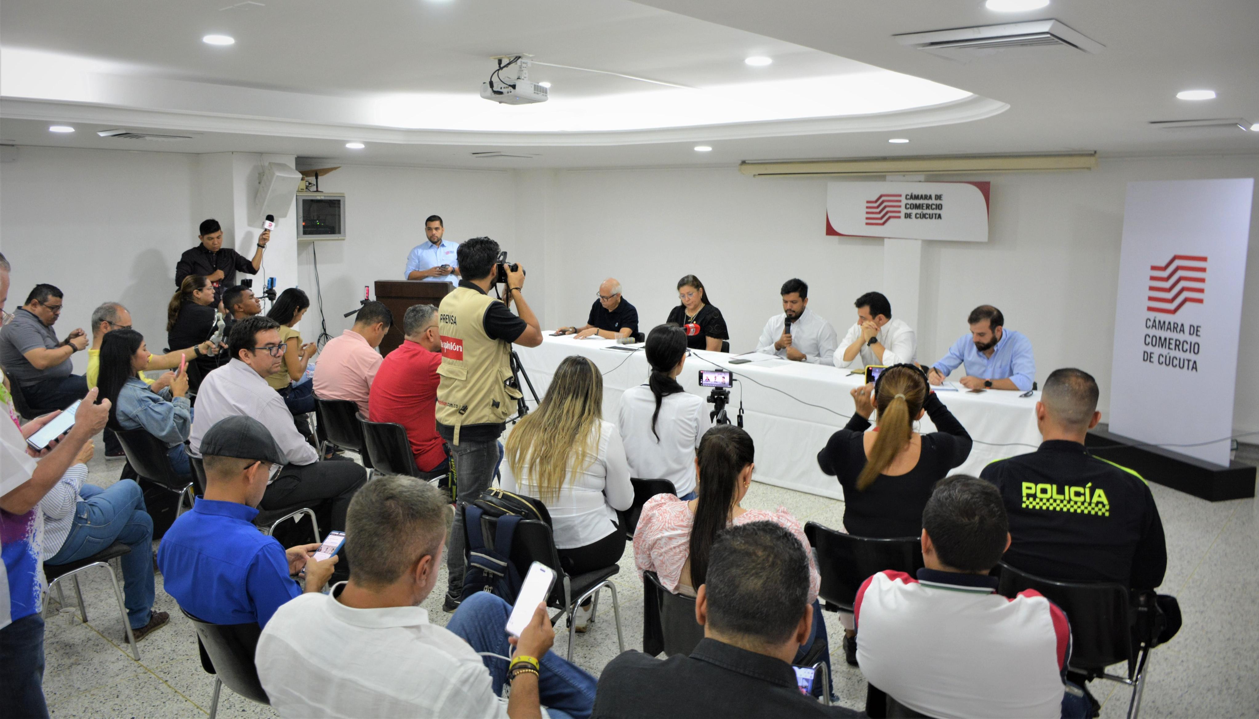 Rueda de prensa con cifras de intercambio comercial con venezuela