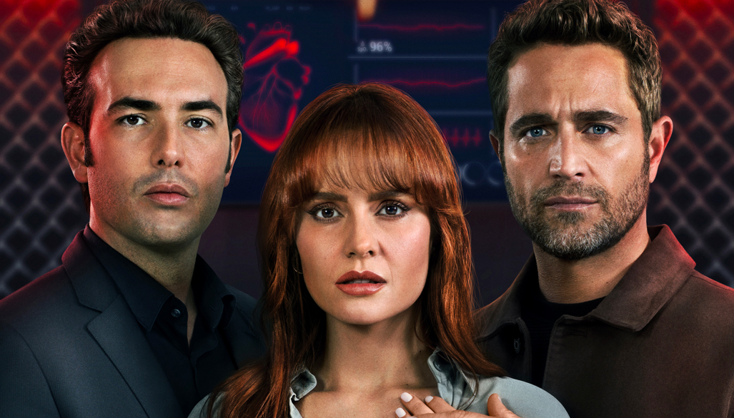 Sebastián Martínez, Ana Lucía Domínguez y Michel Brown, protagonistas de la serie.