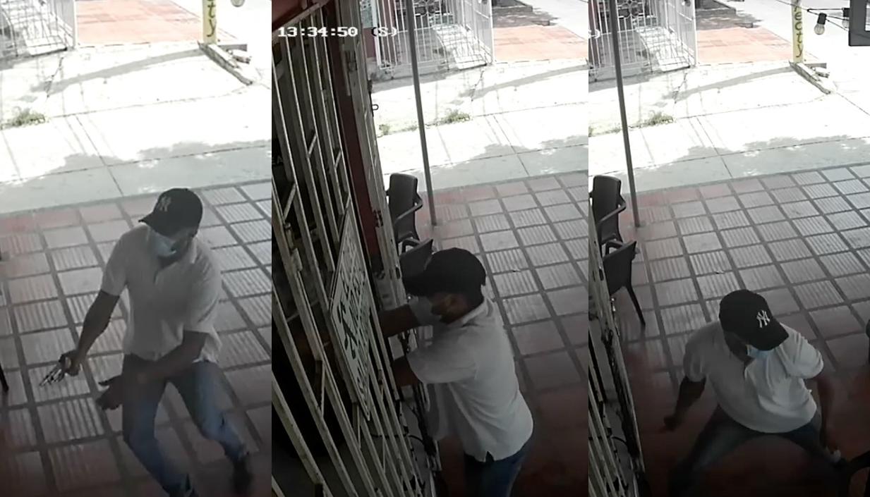 Sicario que disparó en licorería. 