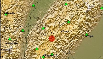 Sismo de esta madrugada en Cucunubá