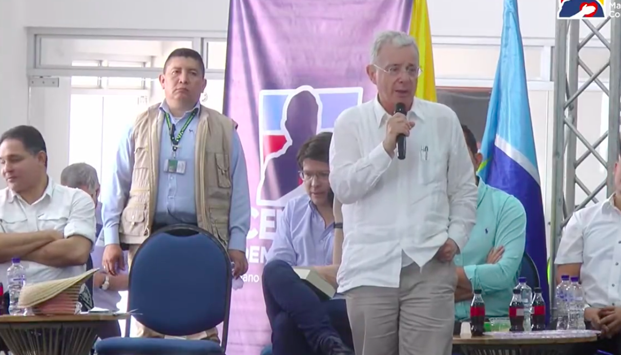 El expresidente Álvaro Uribe Vélez.