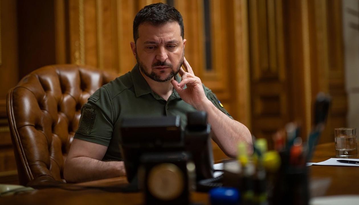 El presidente de Ucrania, Volodímir Zelenski.