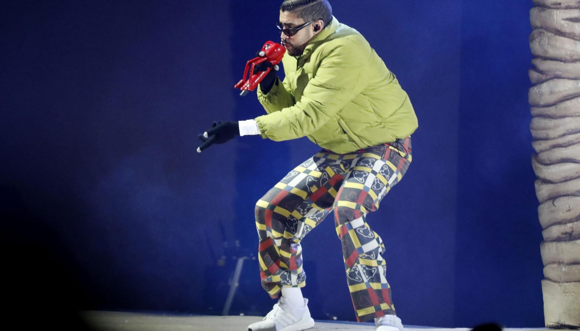 Bad Bunny anoche en el Festival de Coachella 2023